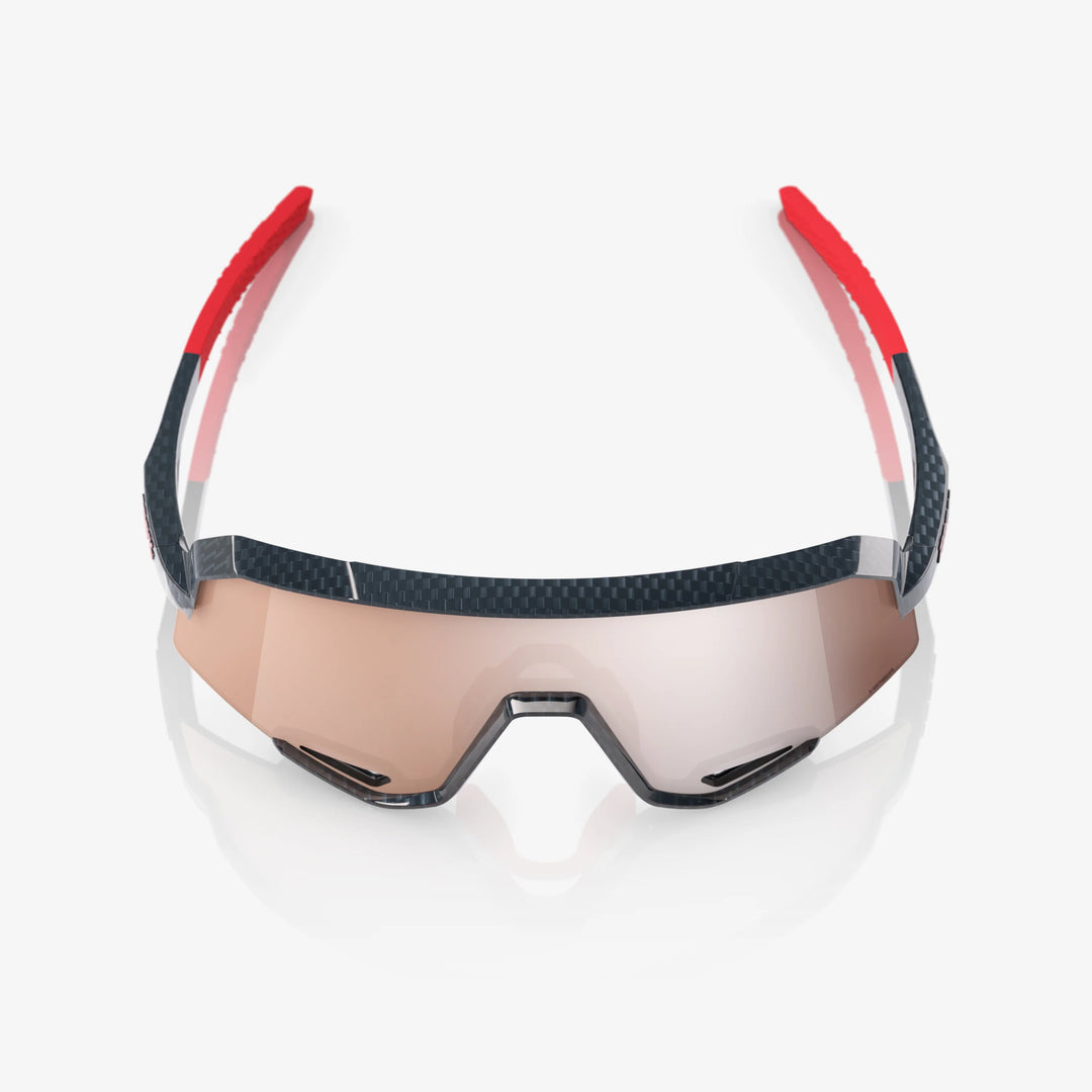 100% SLENDALE - Gloss Carbon Fiber - HiPER® Crimson Silver Mirror Lens