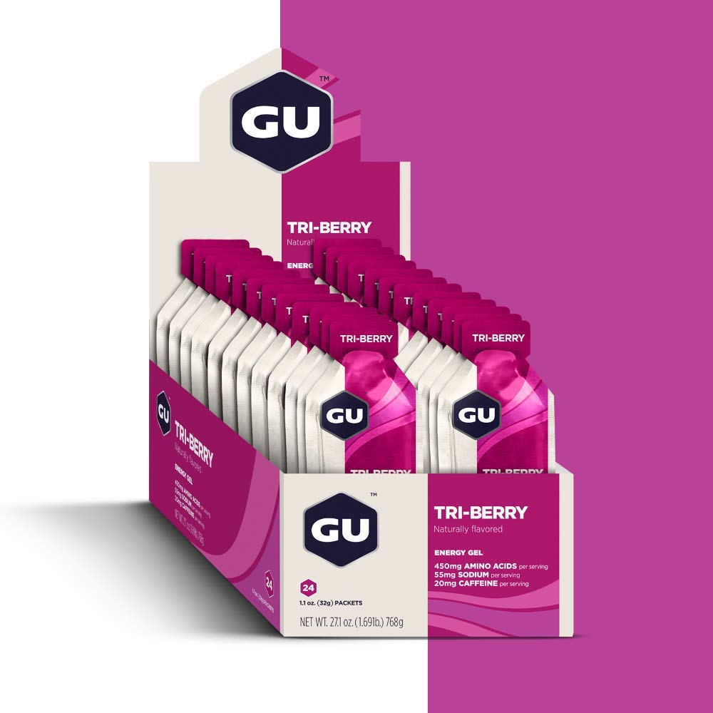 GU Gel Energizante - Tri Berry (Caja de 24 Unidades)