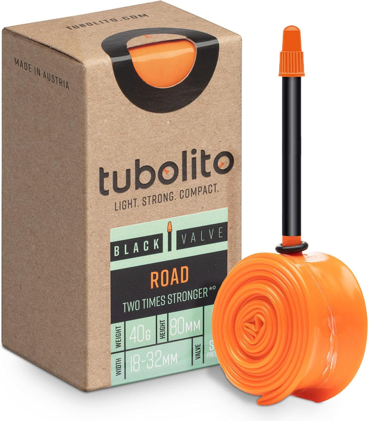 Tubolito | Tubo-Road Cámara Ultraligera TPU (700C x 18-32mm) - Válvula Negra 80mm