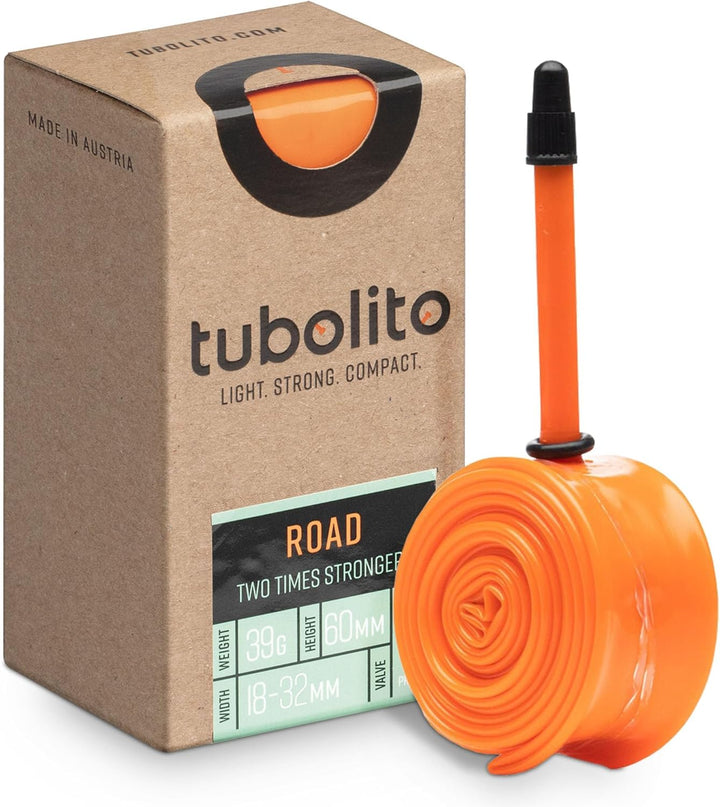 Tubolito | Tubo-Road Cámara Ultraligera TPU (700C x 18-32mm) - Válvula Naranja 60mm