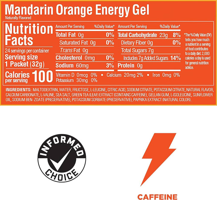 GU Gel Energizante - Mandarin Orange (Caja de 24 Unidades)