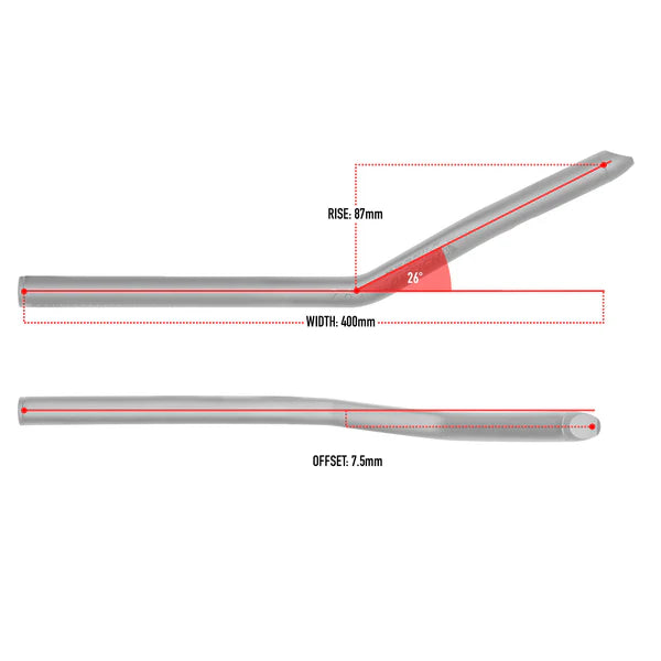 Triatlon Aerobar Sonic Ergo 26A Aluminio Profile Design