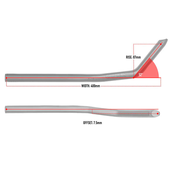 Triatlon Aerobar Sonic Ergo 52A Aluminio Profile Design