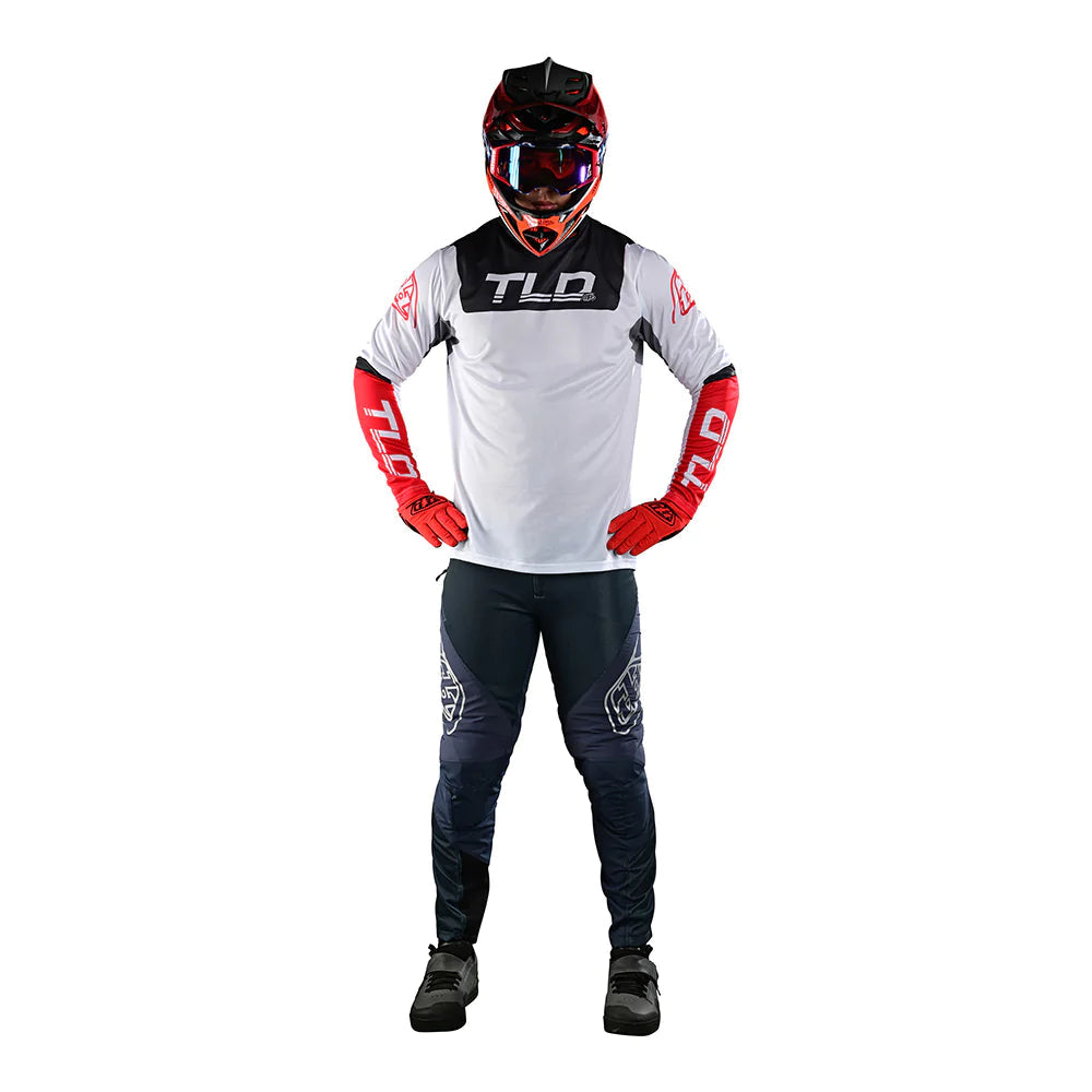 Troy Lee Designs SPRINT LS JERSEY - CHARCOAL GLO RED