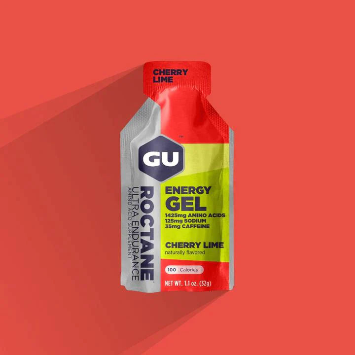 GU Gel Energizante Roctane - Cherry Lime (Caja de 24 Unidades)