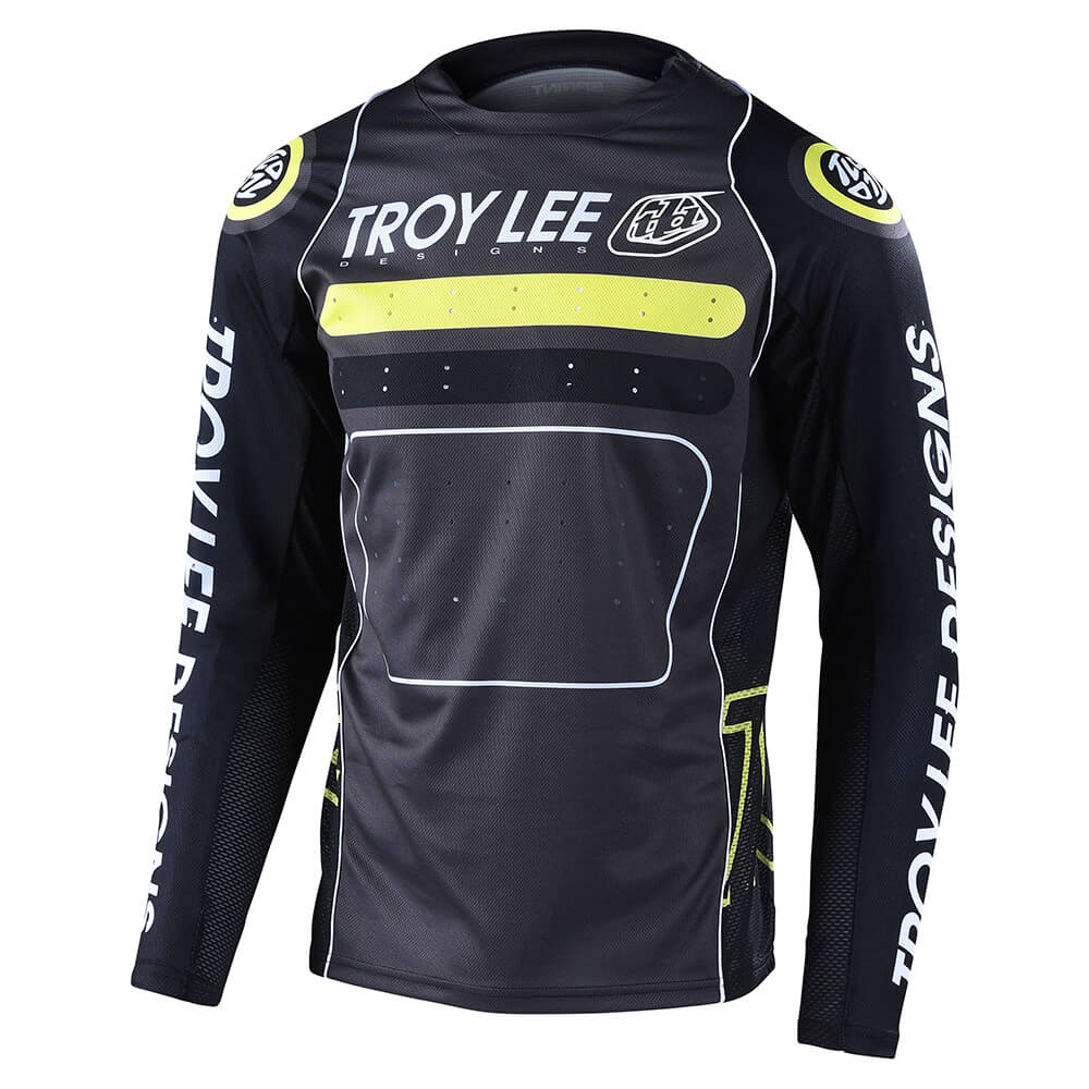 SPRINT LS JERSEY - CHARCOAL DROP BLACK GREEN