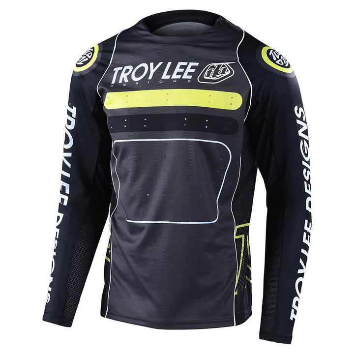 SPRINT LS JERSEY - CHARCOAL DROP BLACK GREEN