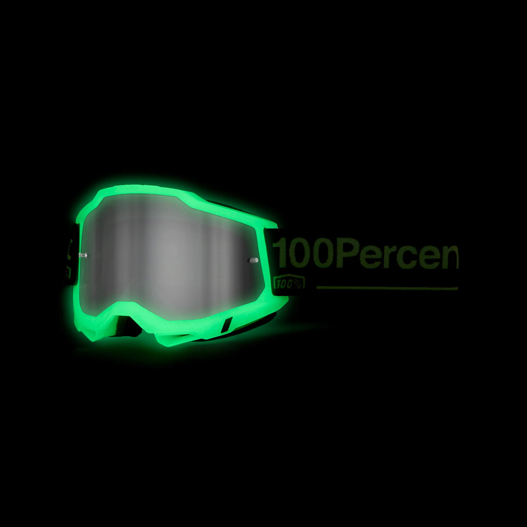 100% Accuri 2 Goggle Glow - Mirror Silver Lens