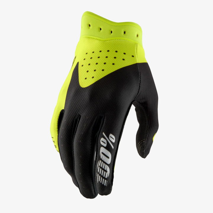 100% iTRACK Guantes - Fluo Yellow