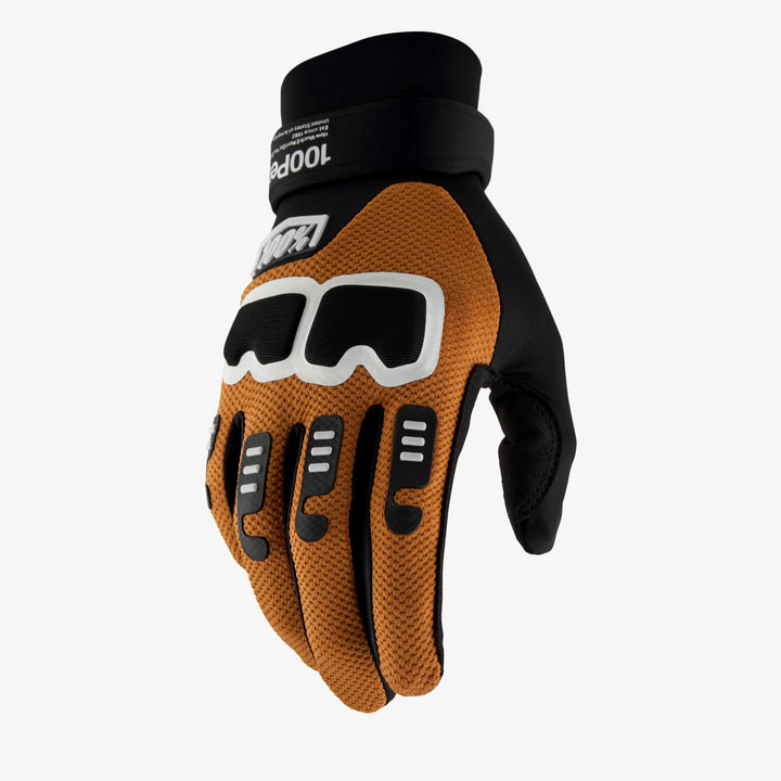 100% Langdale Guantes - Black/Tan