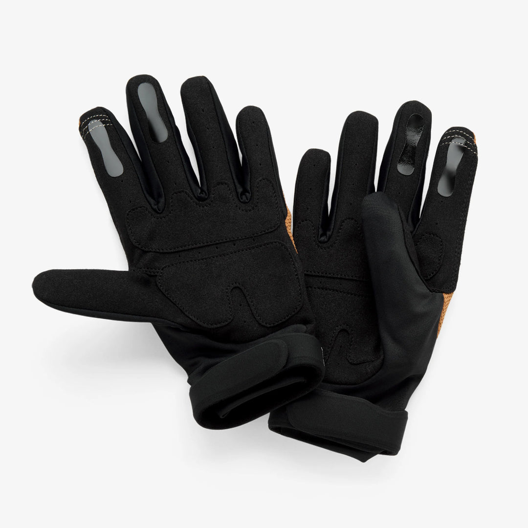 100% Langdale Guantes - Black/Tan