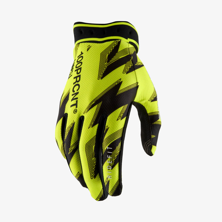 Guantes 100% Ridefit - Yellow/Black
