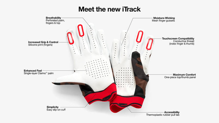 100% iTRACK Guantes - Black