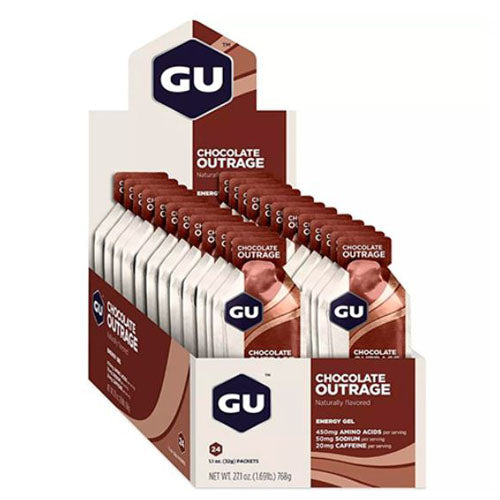 GU Gel Energizante - Chocolate Outrage (Caja de 24 Unidades)