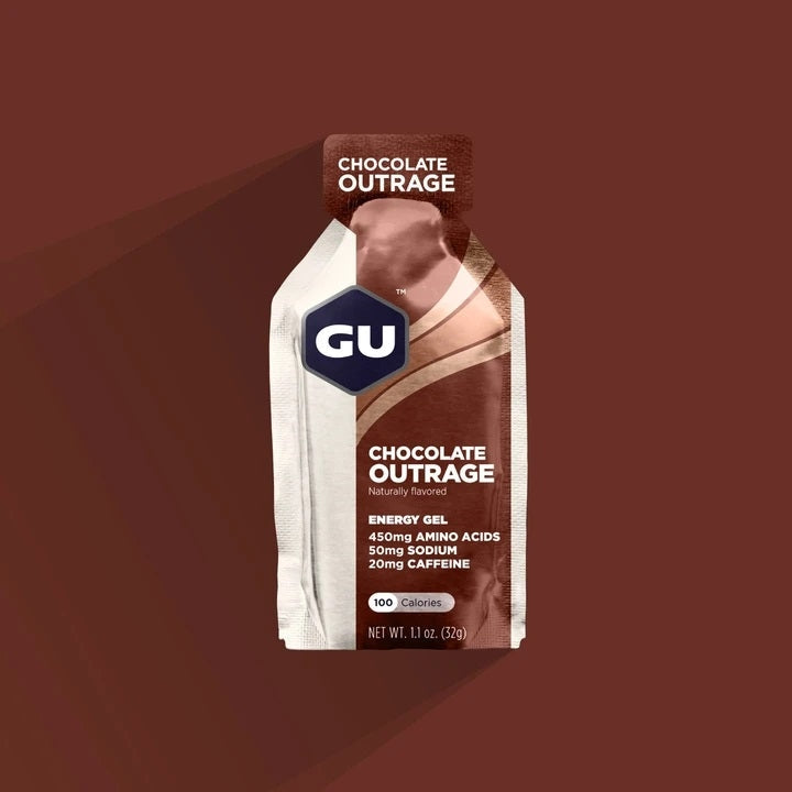 GU Gel Energizante - Chocolate Outrage (Caja de 24 Unidades)