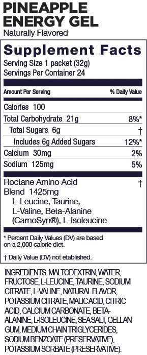 GU Gel Energizante Roctane - Piña (Sin Cafeína)