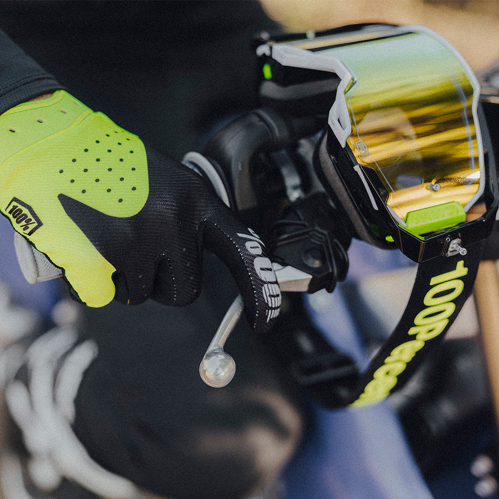 100% iTRACK Guantes - Fluo Yellow