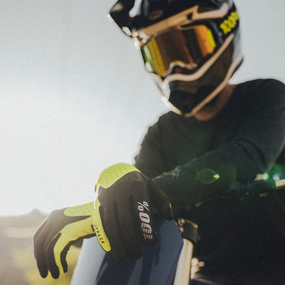 100% iTRACK Guantes - Fluo Yellow