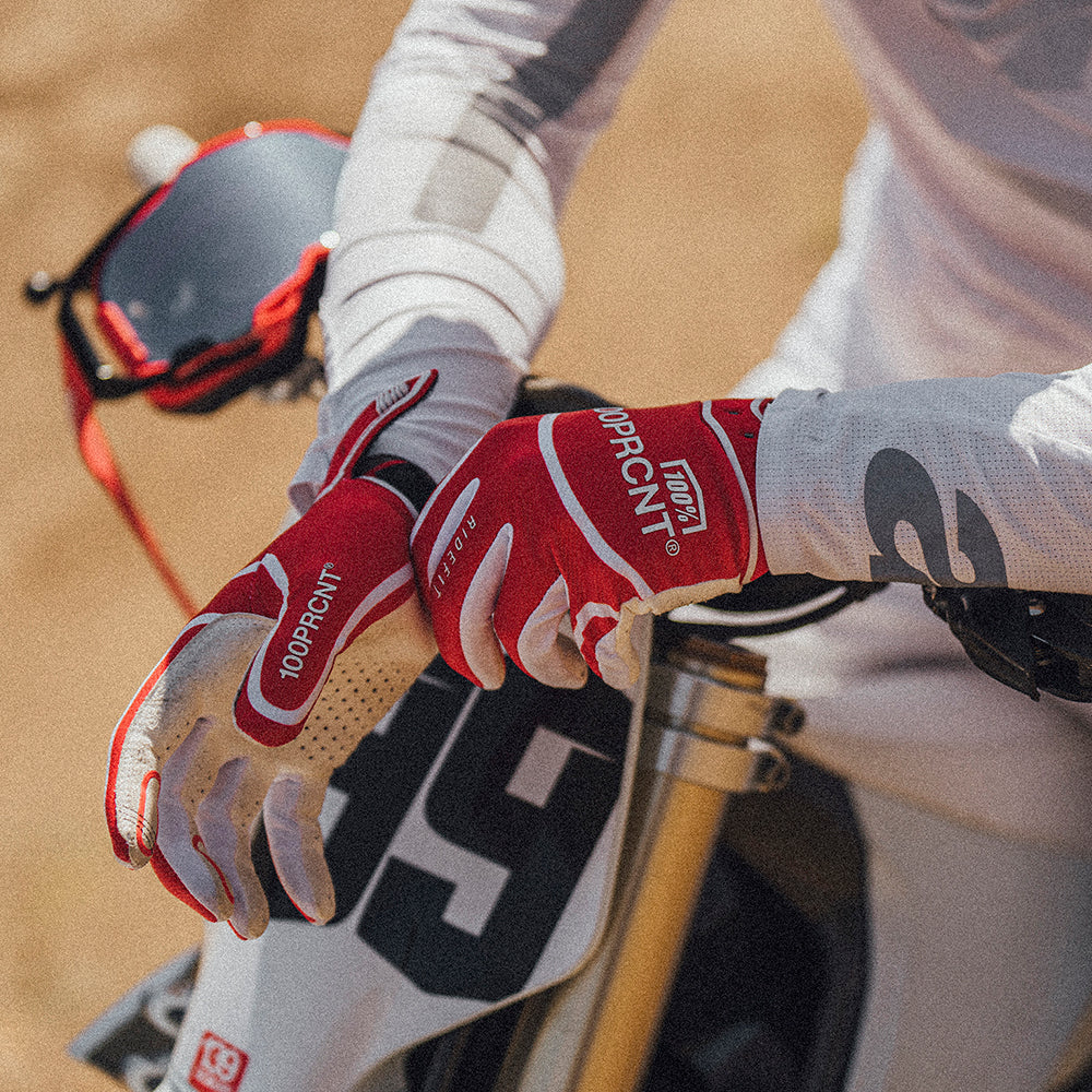 Guantes 100% Ridefit - Red