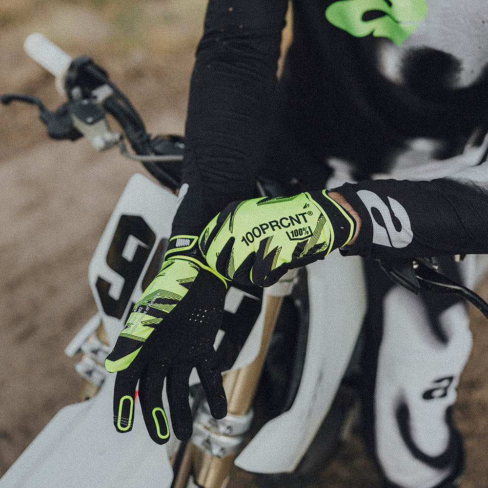 Guantes 100% Ridefit - Yellow/Black