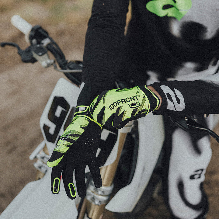 Guantes 100% Ridefit - Yellow/Black