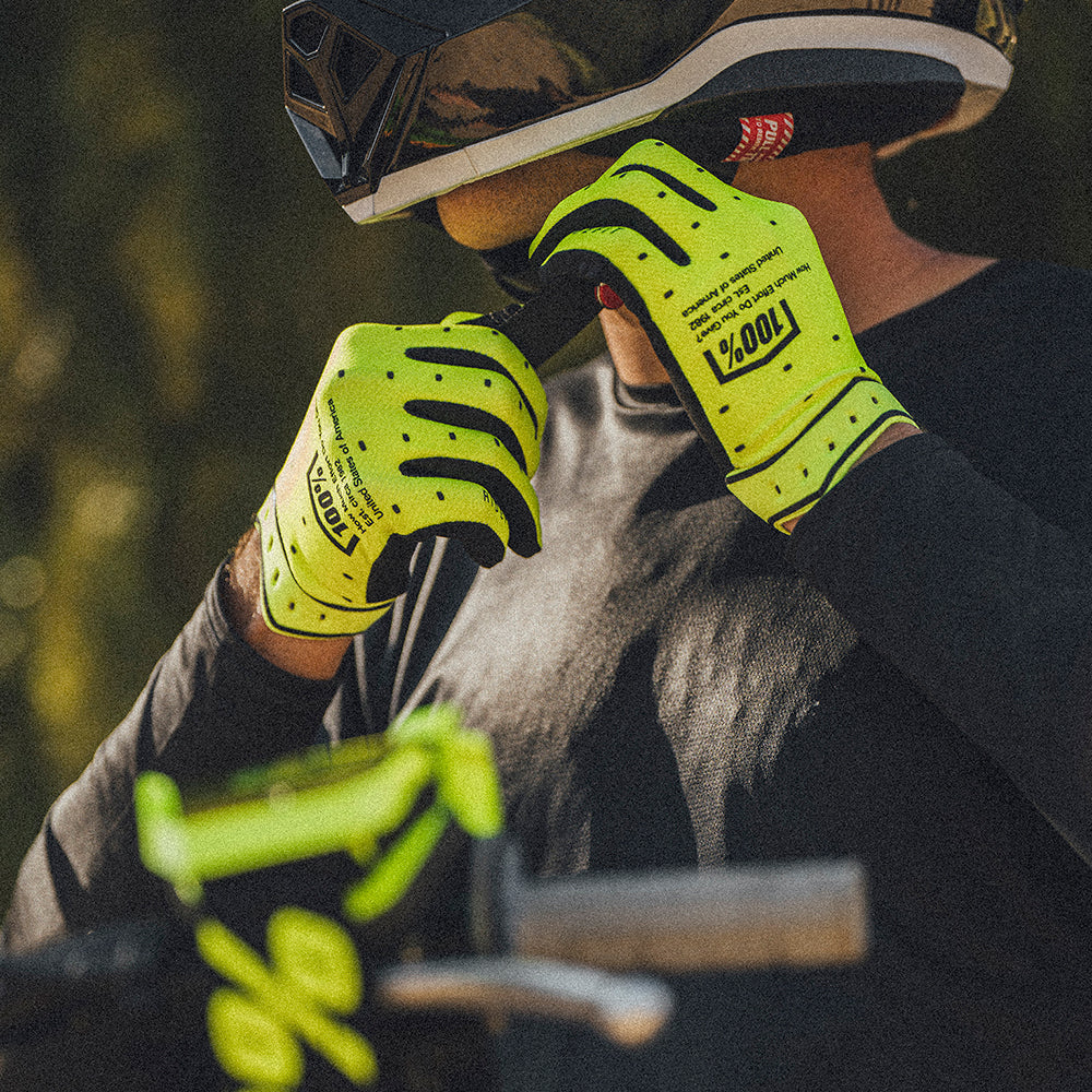 Guantes 100% Ridefit - Fluo Yellow