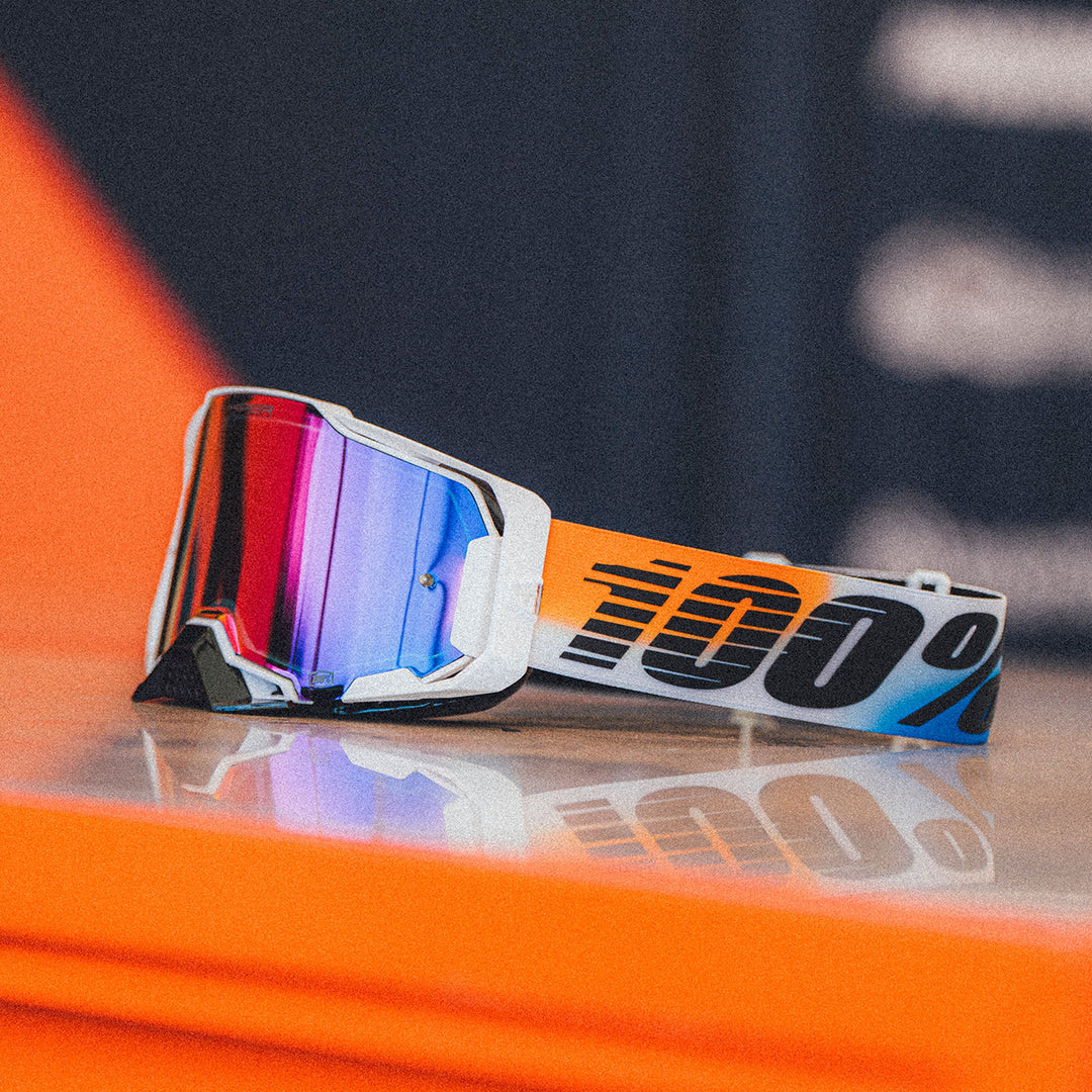 100% ARMEGA® Goggle United - HiPER Red/Blue Mirror Lens