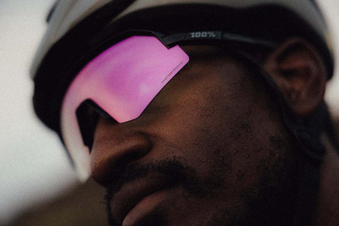 100% SLENDALE SL - Gloss Black - Purple Mirror Photochromic