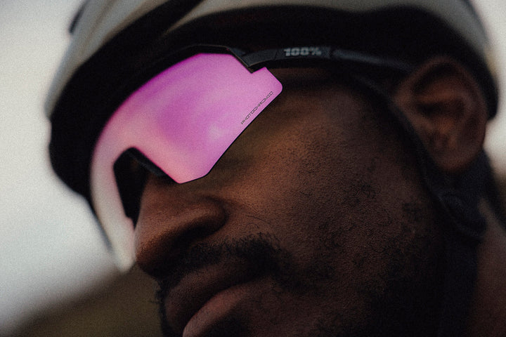 100% SLENDALE SL - Gloss Black - Purple Mirror Photochromic