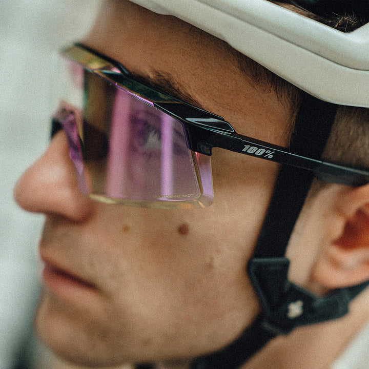100% AEROCRAFT - Gloss Black - Purple Mirror Photochromic