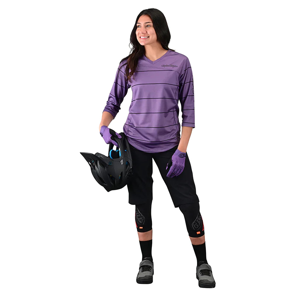 MISCHIEF PINSTRIPE JERSEY 3/4 - ORCHID