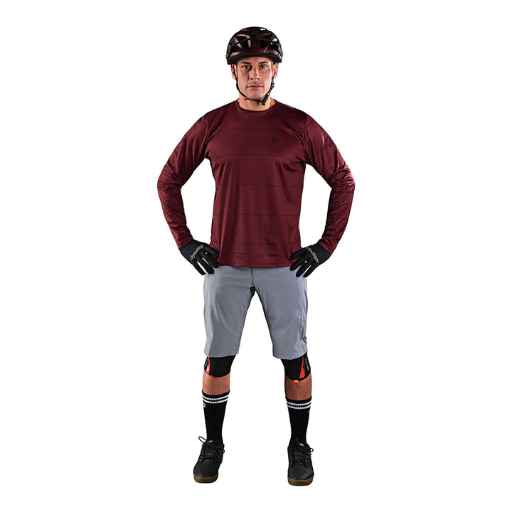 FLOWLINE LS JERSEY - REVERT WINE