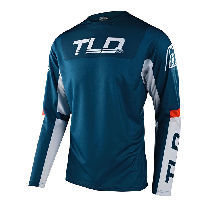 SPRINT LS JERSEY - SLATE BLUE ORANGE