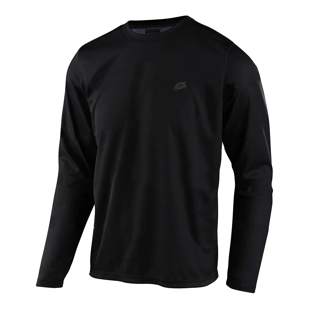 Troy Lee Designs FLOWLINE LS JERSEY - SOLID BLACK