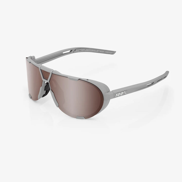 Westcraft - Soft Tact Stone Grey - HiPER Crimson Silver Mirror + Clear Lens