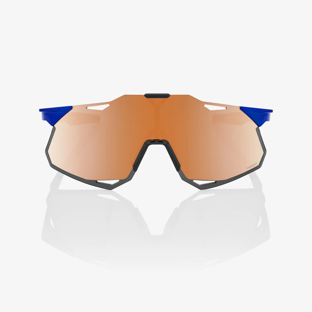 100% HYPERCRAFT® XS - Gloss Cobalt Blue - HiPer Copper Mirror + Clear Lens