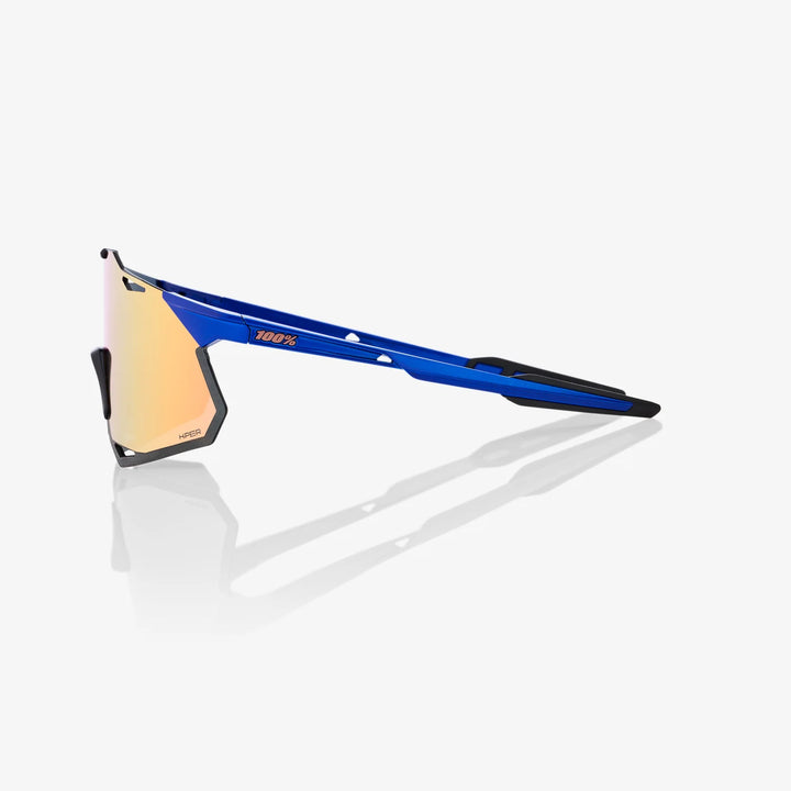 100% HYPERCRAFT® XS - Gloss Cobalt Blue - HiPer Copper Mirror + Clear Lens