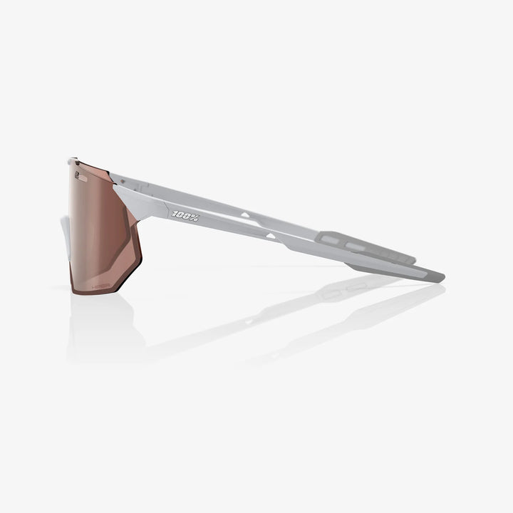 HYPERCRAFT® SQ - Matte Stone Grey - HiPer Crimson Silver Mirror + Clear Lens
