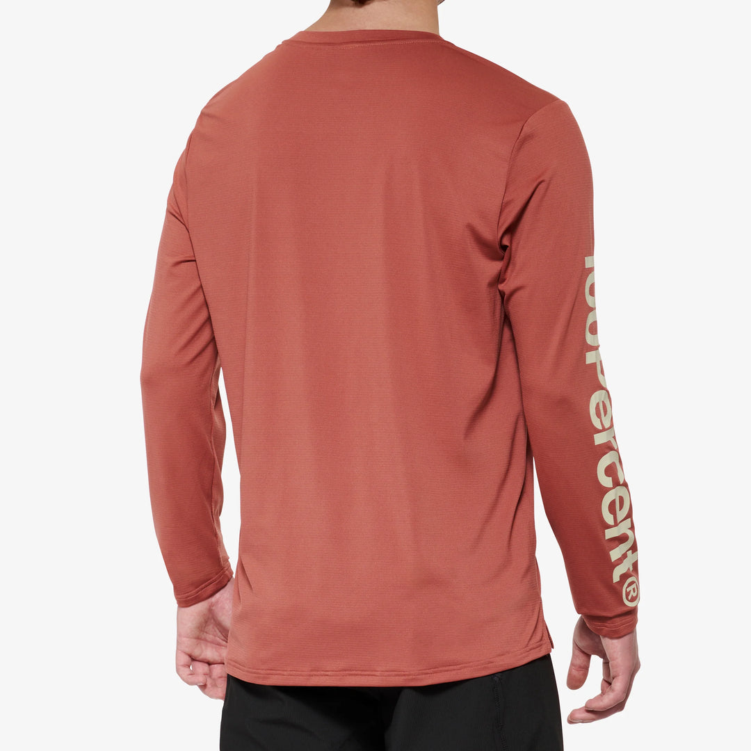 100% AIRMATIC Jersey Manga Larga - Cardinal