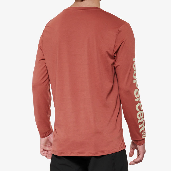 100% AIRMATIC Jersey Manga Larga - Cardinal