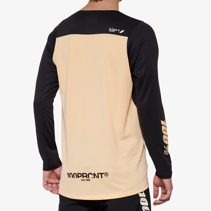 100% R-CORE X Jersey - Black/Peach