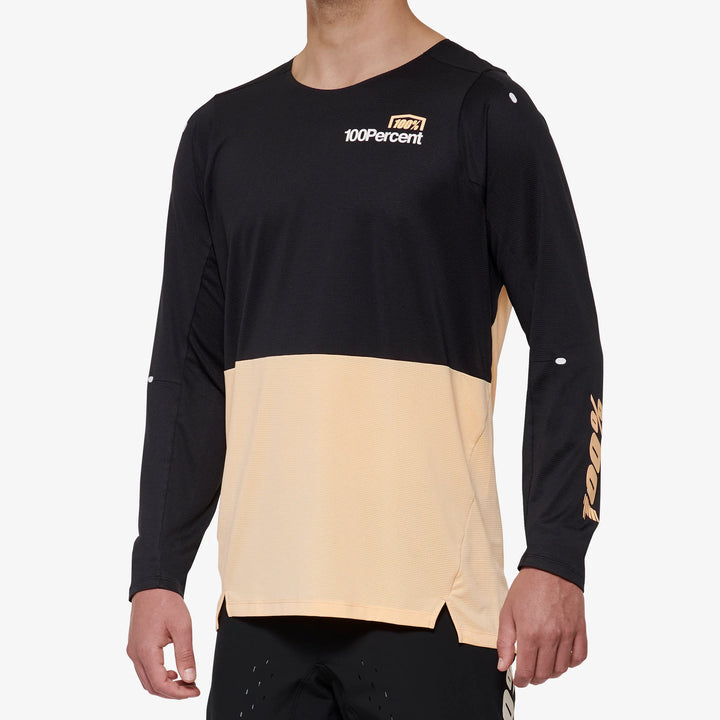 100% R-CORE X Jersey - Black/Peach