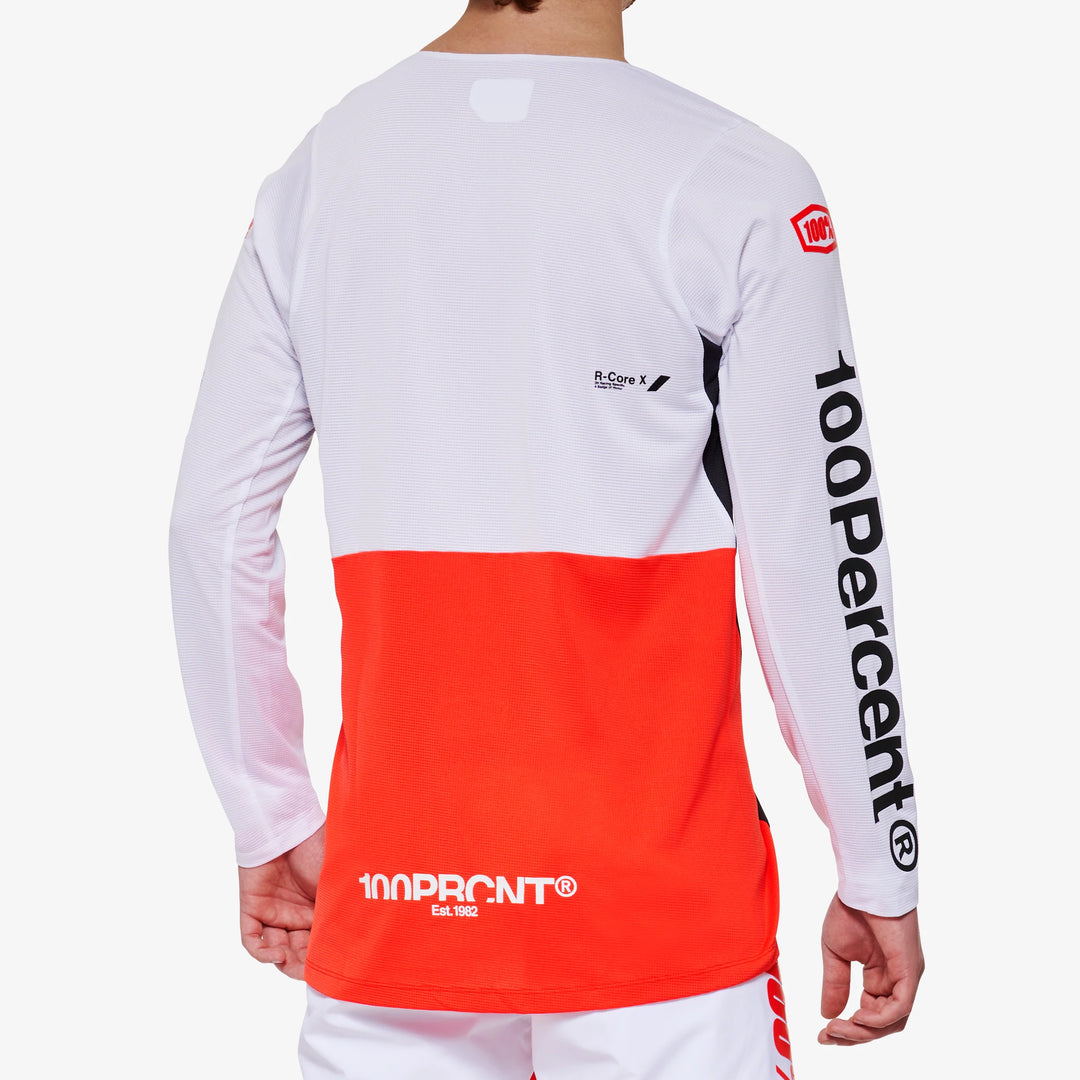 100% R-CORE X Jersey - White/Red
