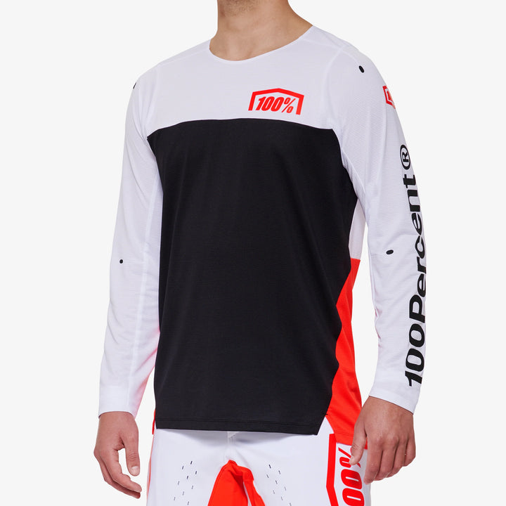 100% R-CORE X Jersey - White/Red