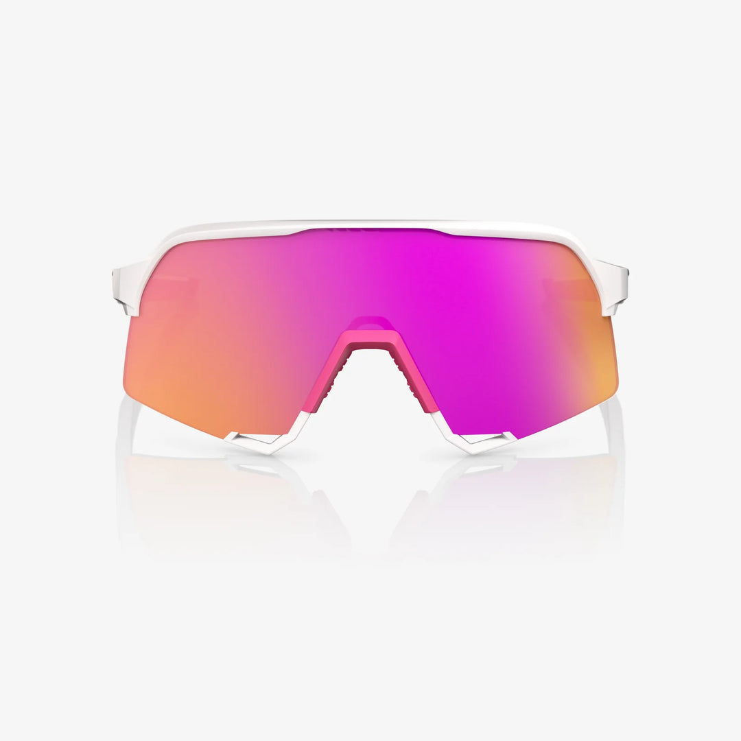 100% Lente S3 - Matte White/Pink - HiPER Vital Pink Mirror
