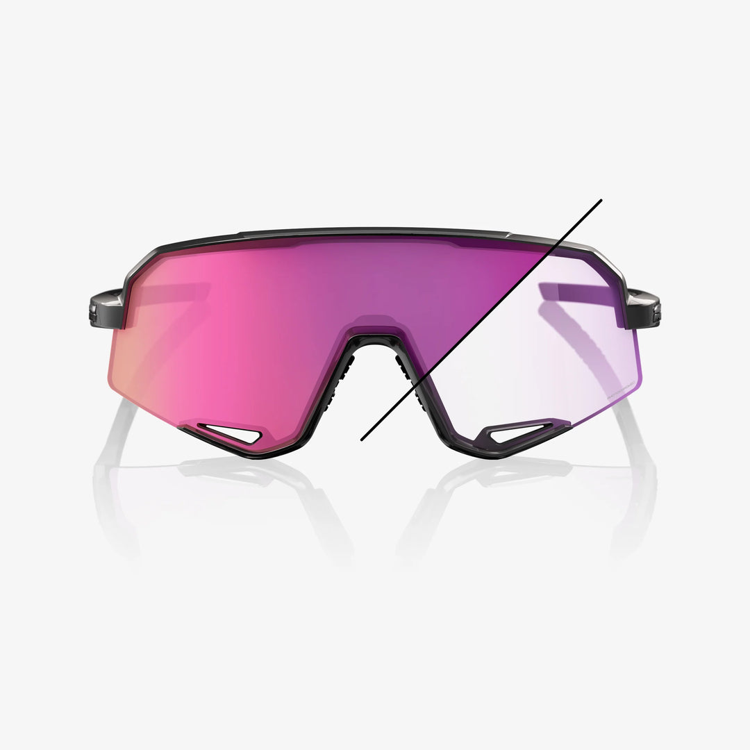 100% SLENDALE - Gloss Black - Purple Mirror Photochromic