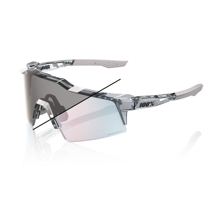 100% SPEEDCRAFT® SL - Polished Translucent Grey - Rose Gold Mirror Photochromic