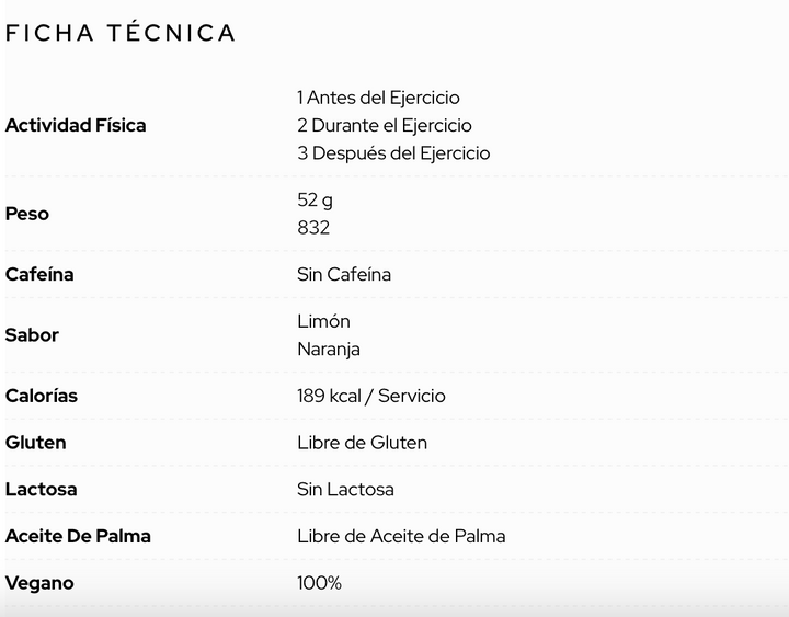 Santa Madre BEBIDA CON CARBOHIDRATOS - CARBOFUEL 45CHO - Limon (16 porciones/832g))