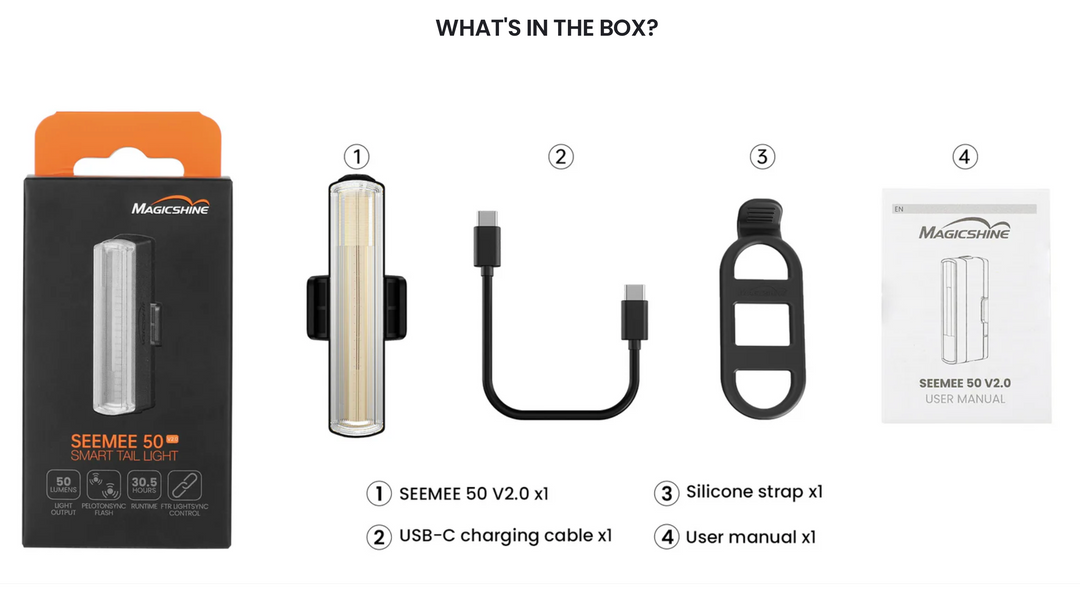 Magic Shine Seemee 50 - Luz Inteligente Trasera