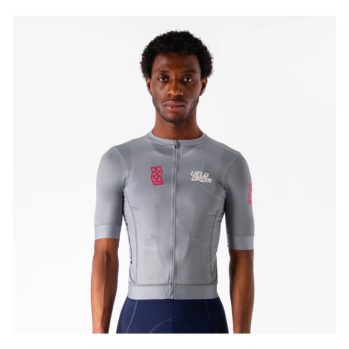 VELODROM RACEDAY 3.0 MAILLOT - GREY/DUSTY RED